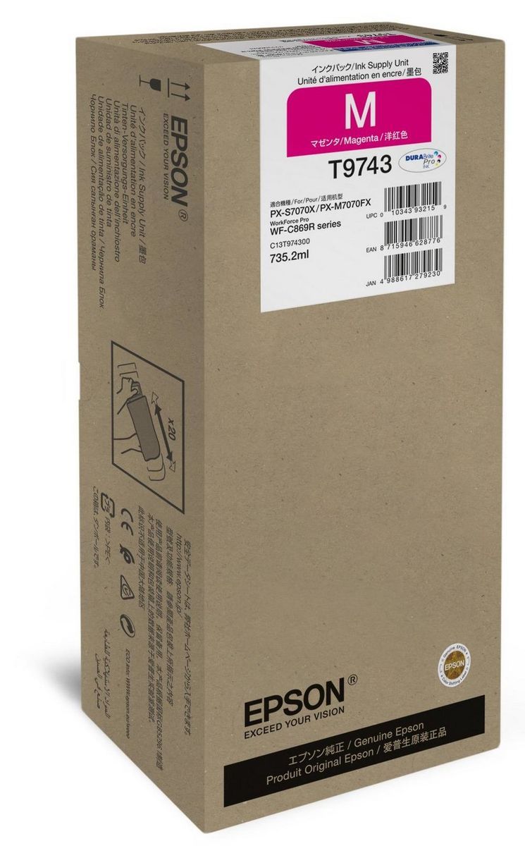 Epson WorkForce Pro WF-C869R Ink Pack XXL Magenta [C13T97430N]