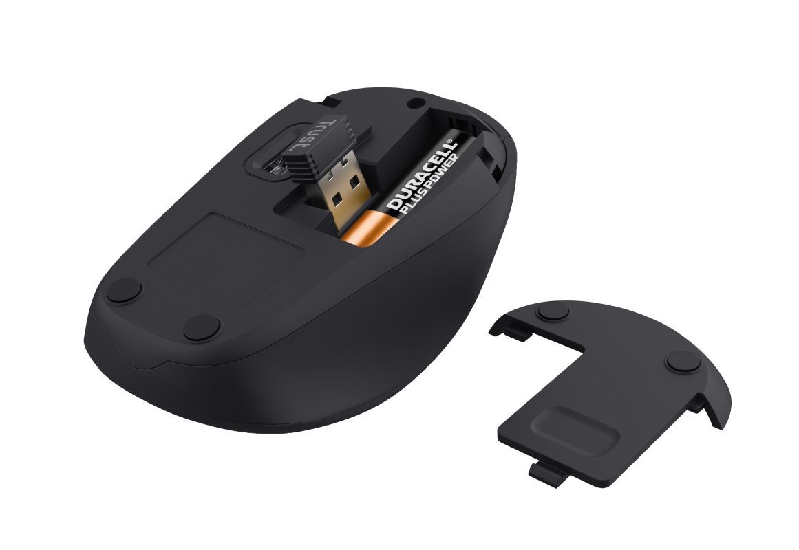 Trust TM-201 mouse Ufficio Mano destra RF Wireless Ottico 1600 DPI [24706]