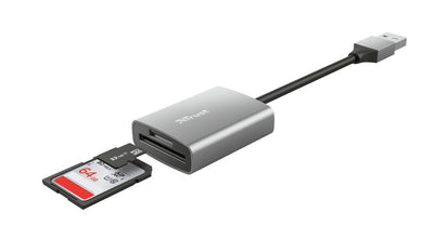 Trust Dalyx Lettore rapido di schede USB in alluminio - [24135]