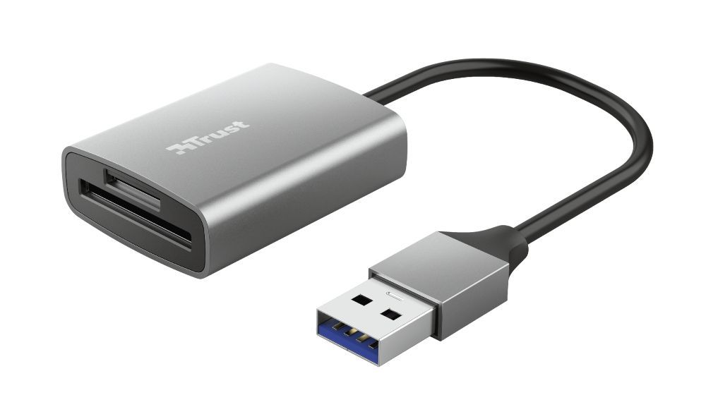 Trust Dalyx Lettore rapido di schede USB in alluminio - [24135]