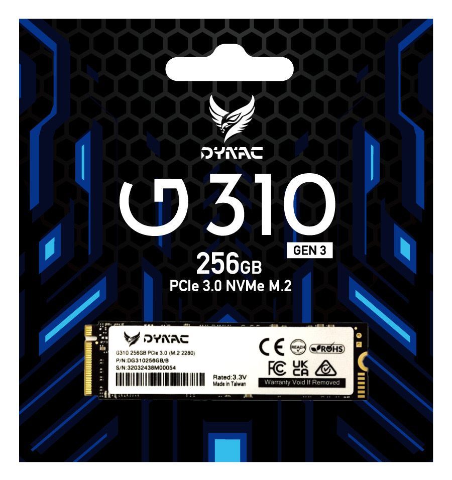 DYNAC G310 256 GB M.2 PCI Express 3.0 NVMe 3D TLC NAND [G310256GB/R]