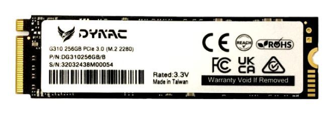 DYNAC SSD INTERNO PCIE GEN3(M.2 2280) 256GB [G310256GB/R]