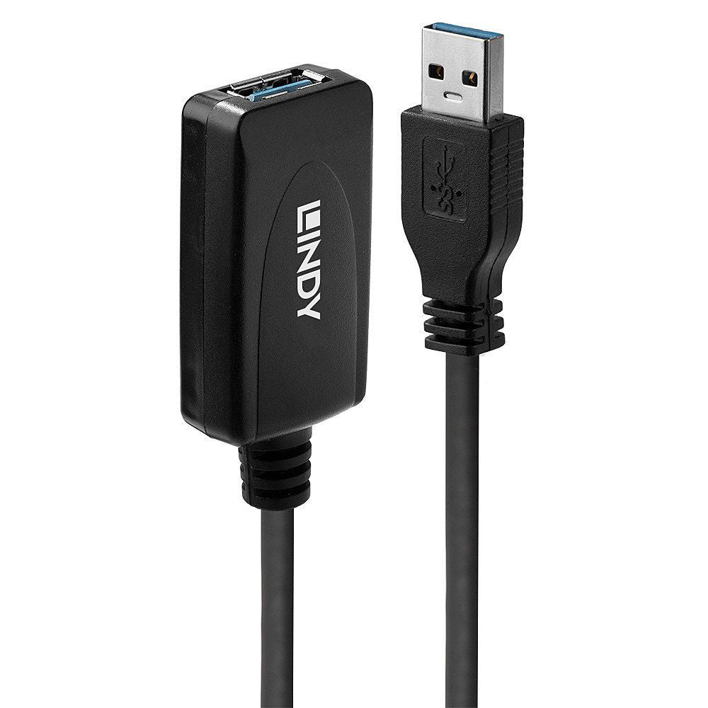 Lindy 43155 cavo USB USB 3.2 Gen 1 (3.1 Gen 1) 5 m USB A 5 Gbit/s Nero [LINDY43155]