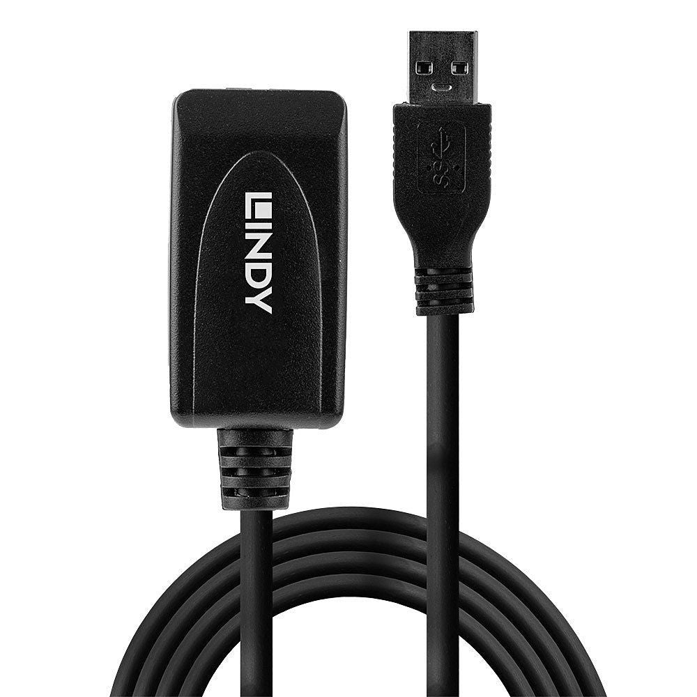 Lindy 43155 cavo USB USB 3.2 Gen 1 (3.1 Gen 1) 5 m USB A 5 Gbit/s Nero [LINDY43155]