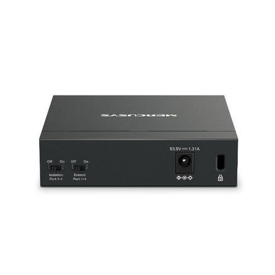 Mercusys MS105GP switch di rete Gigabit Ethernet (10/100/1000) Supporto Power over Ethernet (PoE) Nero [MS105GP]