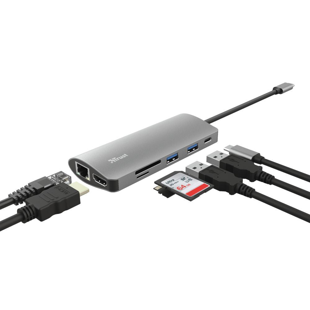 Trust Dalyx scheda di interfaccia e adattatore Interno HDMI, RJ-45, USB 3.2 Gen 1 (3.1 Gen 1) [23775]