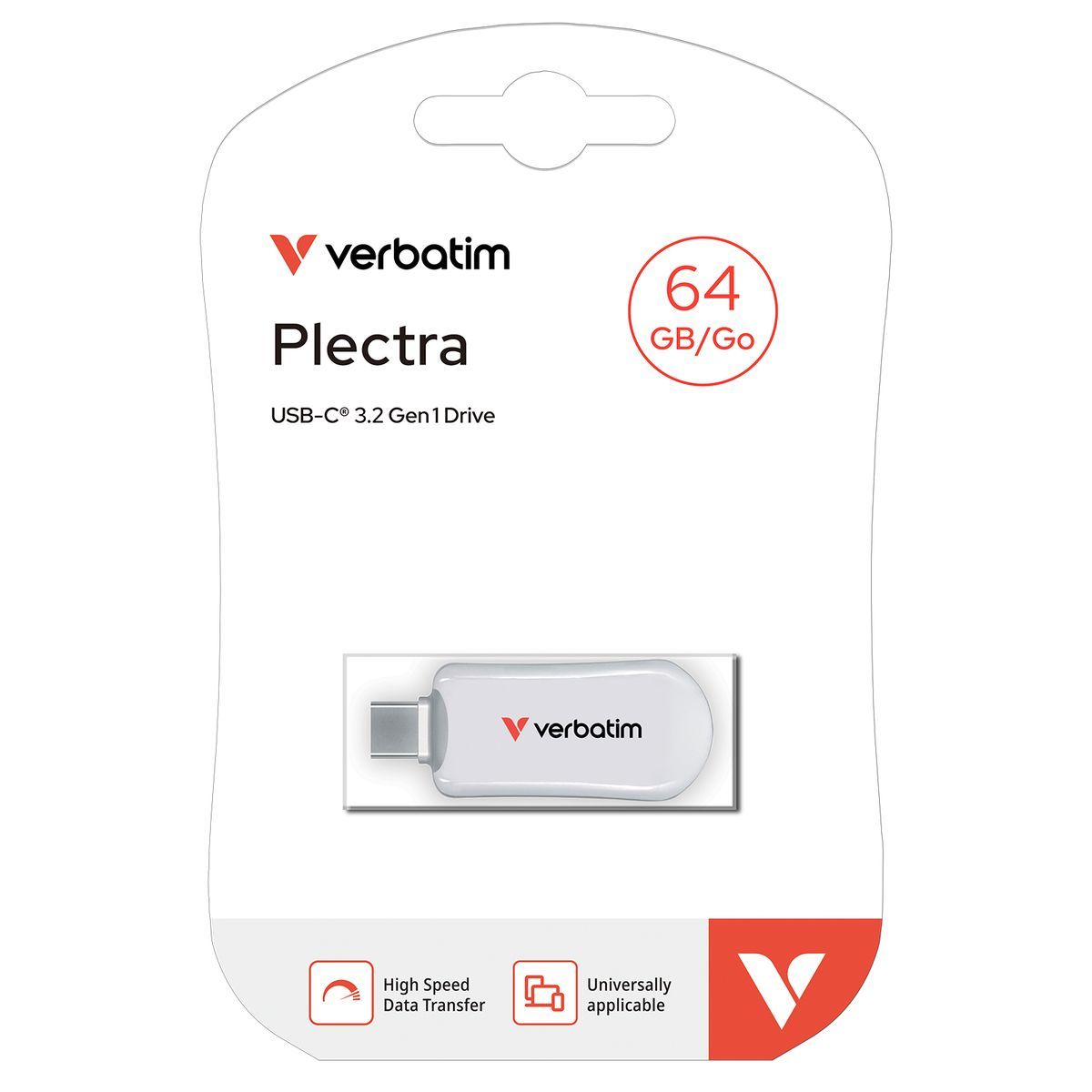 Verbatim 30228 unità flash USB 64 GB USB tipo-C 3.2 Gen 1 (3.1 Gen 1) Bianco [30228]