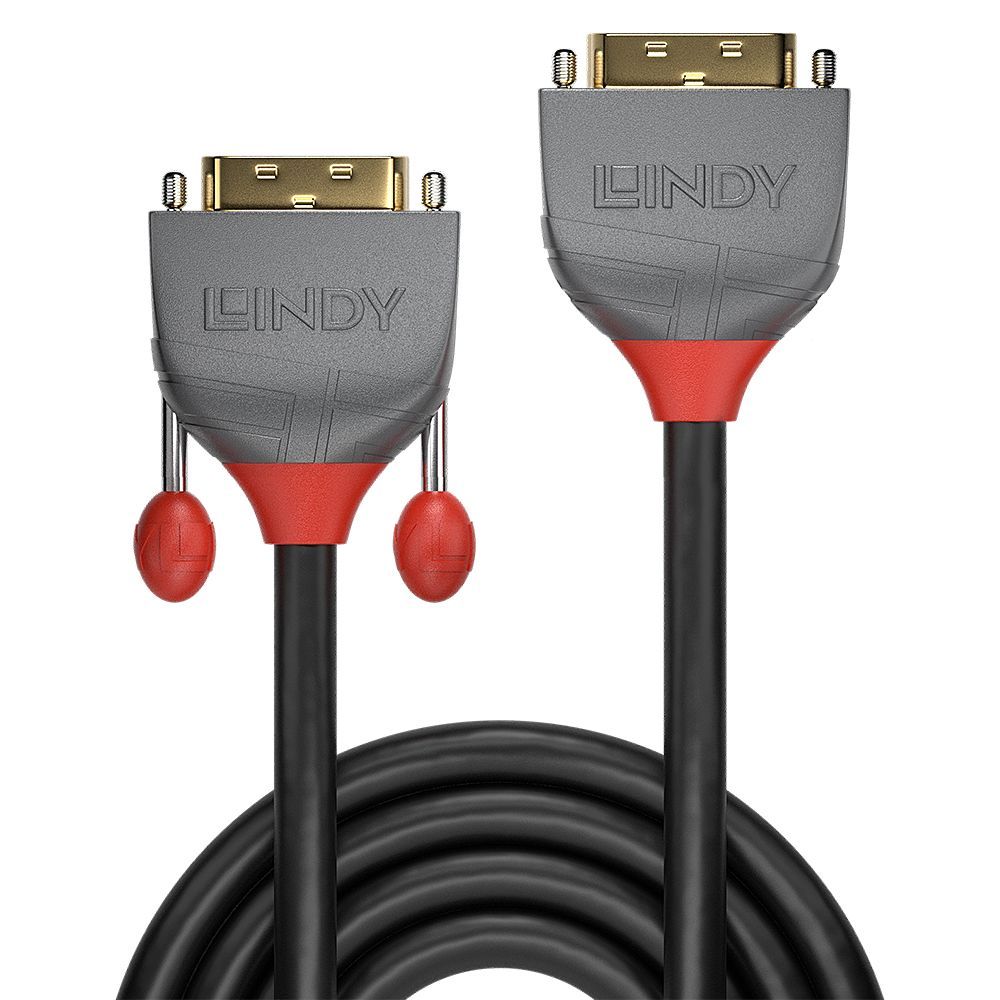 Lindy 36230 cavo DVI 0,5 m DVI-D DVI-I Nero [LINDY36230]