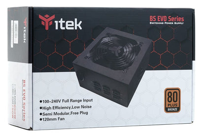 iTek BS750 alimentatore per computer 750 W 24-pin ATX ATX Nero [ITPSEBS750]