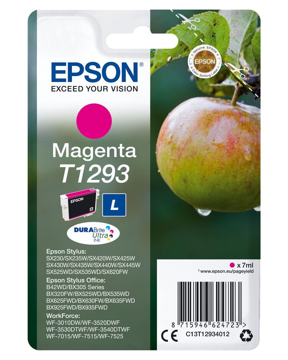Epson Apple Inchiostro magenta singolo DURABrite Ultra Mela T1293 [C13T12934012]