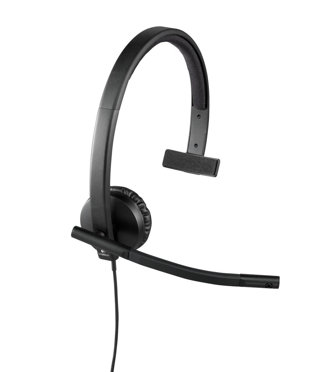 Logitech H570E Auricolare Cablato A Padiglione Ufficio USB tipo A Nero [981-000571]