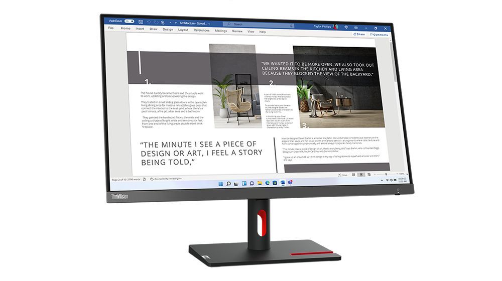 Lenovo ThinkVision S27i-30 LED display 68,6 cm (27") 1920 x 1080 Pixel Full HD Grigio [63DFKAT4EU]
