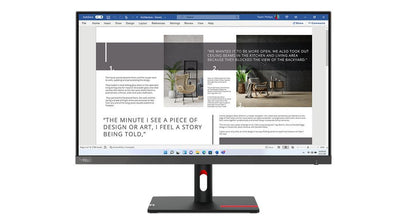 Lenovo ThinkVision S27i-30 LED display 68,6 cm (27") 1920 x 1080 Pixel Full HD Grigio [63DFKAT4EU]