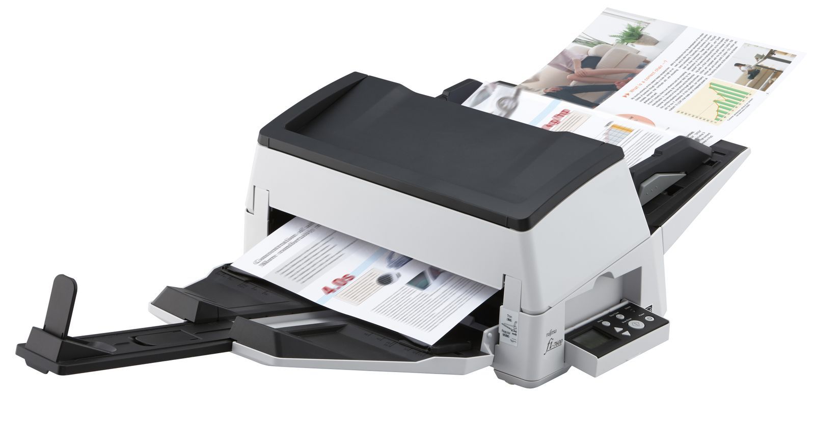 Fujitsu fi-7600 ADF + scanner ad alimentazione manuale 600 x 600 DPI A3 Nero, Bianco [PA03740-B501]
