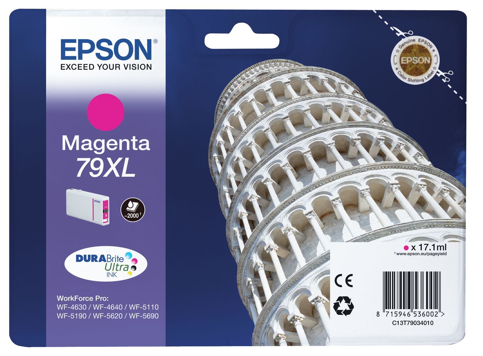 Epson Tower of Pisa Tanica Magenta [C13T79034010]