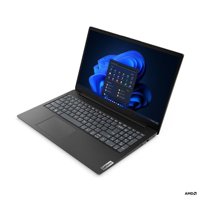 Lenovo V15 AMD Ryzen 3 7320U Computer portatile 39,6 cm (15.6") Full HD 8 GB LPDDR5-SDRAM 256 GB SSD Wi-Fi 5 (802.11ac) FreeDOS Nero [82YU0080IX]