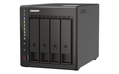 QNAP TS-453E NAS Tower Intel Celeron J6412 8 GB 0 TB QNAP QTS Nero [TS-453E-8G]