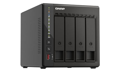 QNAP TS-453E NAS Tower Intel Celeron J6412 8 GB 0 TB QNAP QTS Nero [TS-453E-8G]