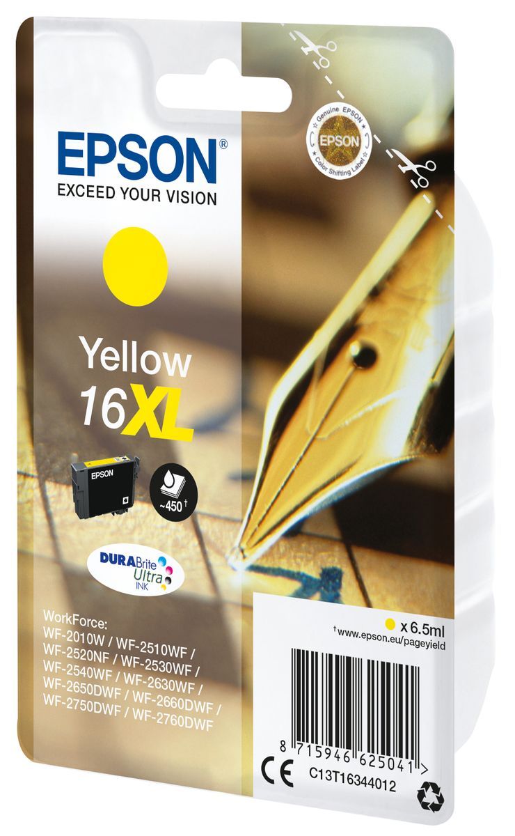 Epson Pen and crossword Singlepack Yellow 16XL DURABrite Ultra [C13T16344012]