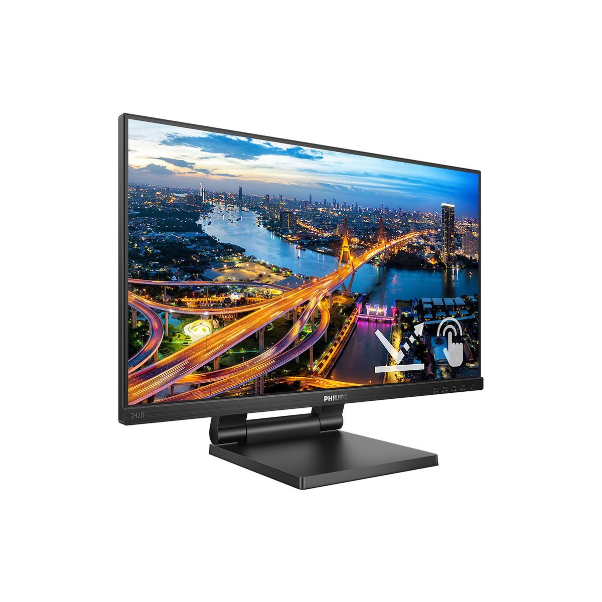 Philips 242B1TC/00 Monitor PC 60,5 cm (23.8") 1920 x 1080 Pixel Full HD LED Touch screen Nero [242B1TC/00]