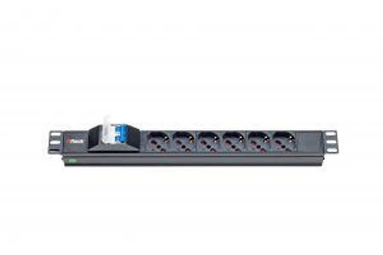 PDU 6 PRESE BIPASSO-SCHUKO INT.MAGN.TERMICO 1U [ITR-309140]