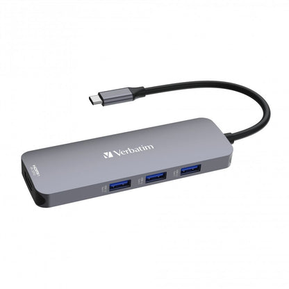 Verbatim CMH-08 USB tipo-C 5000 Mbit/s Argento [32151] - ITPartners