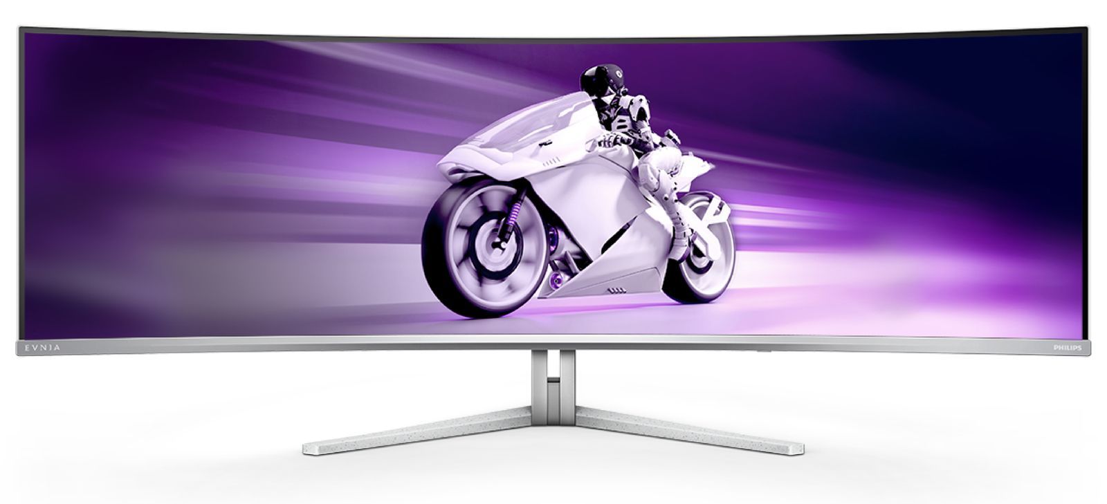 Philips Evnia 8000 49M2C8900/00 Monitor PC 124,2 cm (48.9") 5120 x 1440 Pixel Dual QHD QD-OLED Bianco [49M2C8900/00]