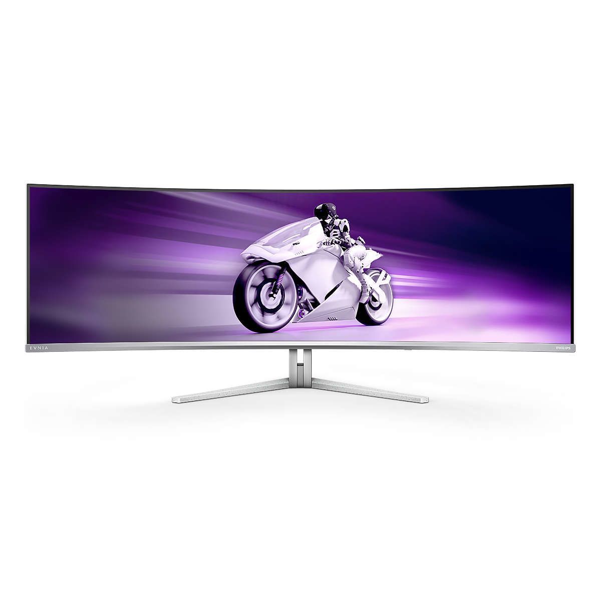 Philips Evnia 8000 49M2C8900/00 Monitor PC 124,2 cm (48.9") 5120 x 1440 Pixel Dual QHD QD-OLED Bianco [49M2C8900/00]