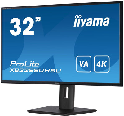 iiyama ProLite XB3288UHSU-B5 Monitor PC 80 cm (31.5") 3840 x 2160 Pixel 4K Ultra HD LCD Nero [XB3288UHSU-B5]