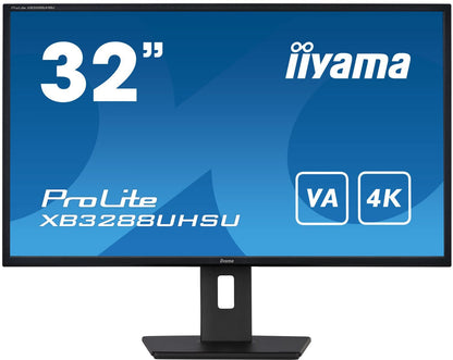 iiyama ProLite XB3288UHSU-B5 Monitor PC 80 cm (31.5") 3840 x 2160 Pixel 4K Ultra HD LCD Nero [XB3288UHSU-B5]