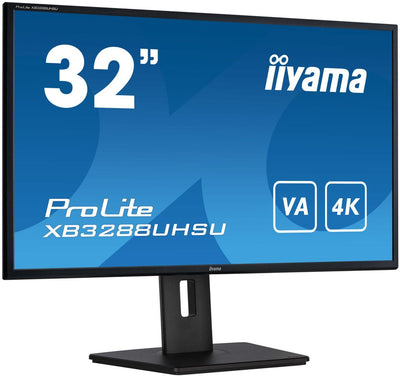 iiyama ProLite XB3288UHSU-B5 Monitor PC 80 cm (31.5") 3840 x 2160 Pixel 4K Ultra HD LCD Nero [XB3288UHSU-B5]