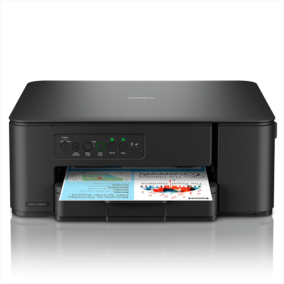 MULTIFUNZIONE 3 IN 1 - INKJET A4 COLORE - 16ipm [DCPJ1260WRE1]