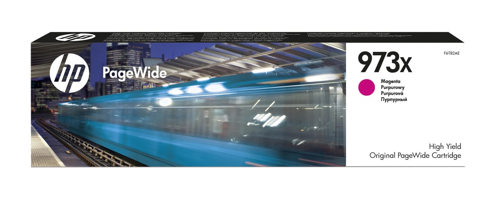 HP Cartuccia magenta ad alta capacità originale 973X PageWide [F6T82AE]