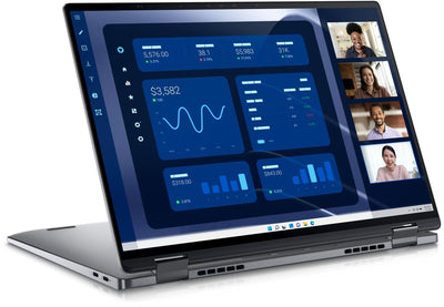 DELL Latitude 9450 2-in-1 Intel Core Ultra 7 165U Ibrido (2 in 1) 35,6 cm (14") Touch screen Quad HD+ 16 GB LPDDR5x-SDRAM 512 GB SSD Wi-Fi 7 (802.11be) Windows 11 Pro Grigio [3C33C]