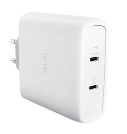 Trust Maxo Caricabatteria a 2 porte USB-C GaN da 100 W [25528]