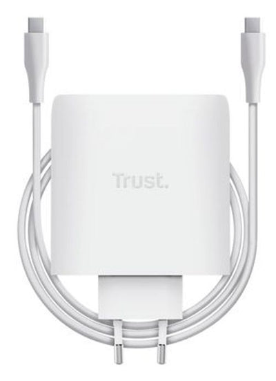 Trust Maxo Caricabatteria a 2 porte USB-C GaN da 100 W [25528]