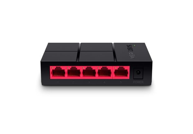 Mercusys MS105G switch di rete Non gestito Gigabit Ethernet (10/100/1000) Nero [MS105G]