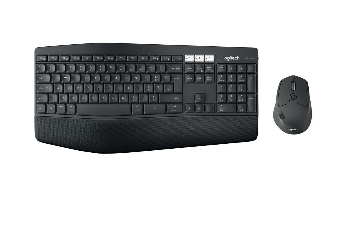 Logitech 920-008227 tastiera Mouse incluso Universale RF senza fili + Bluetooth QWERTY Italiano Nero [920-008227]