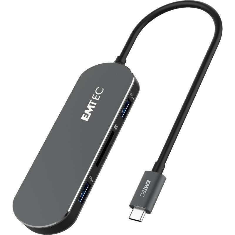 Emtec T650C Type-C HUB USB 3.2 Gen 1 (3.1 Gen 1) Type-A Nero [ECHUBT650C]