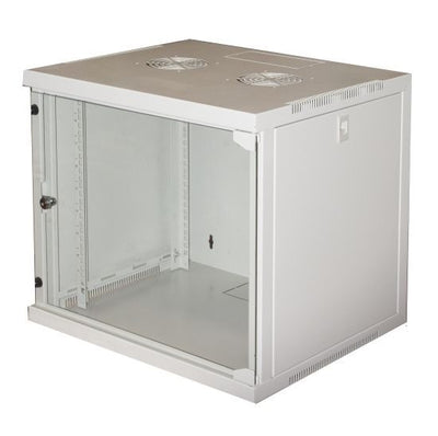 LINK Armadio Rack 19" 9 Unita' Da Muro Per Reti (A)485 X (L)540 X (P) 450 Mm Colore Grigio Porta Vetro [LK1909UG]