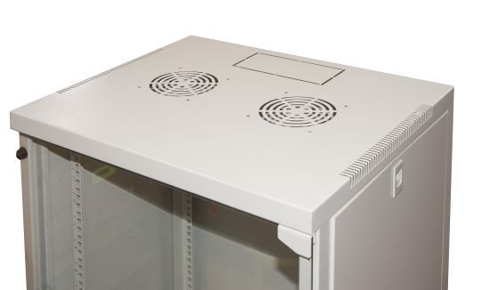 LINK Armadio Rack 19" 9 Unita' Da Muro Per Reti (A)485 X (L)540 X (P) 450 Mm Colore Grigio Porta Vetro [LK1909UG]