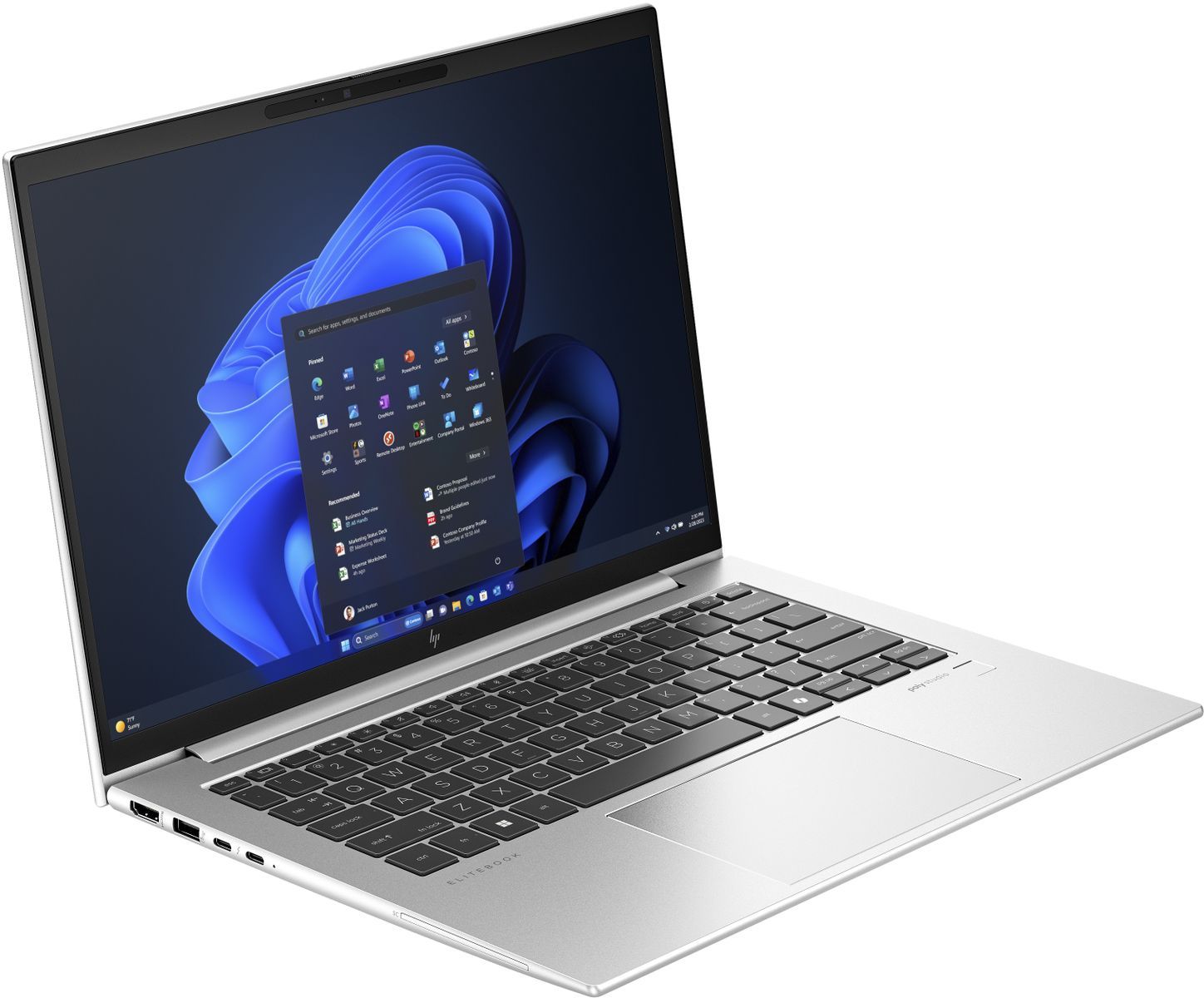 HP EliteBook 840 G11 Intel Core Ultra 5 125U Computer portatile 35,6 cm (14") WUXGA 16 GB DDR5-SDRAM 512 GB SSD Wi-Fi 6E (802.11ax) Windows 11 Pro Argento [970W0ET#ABZ]