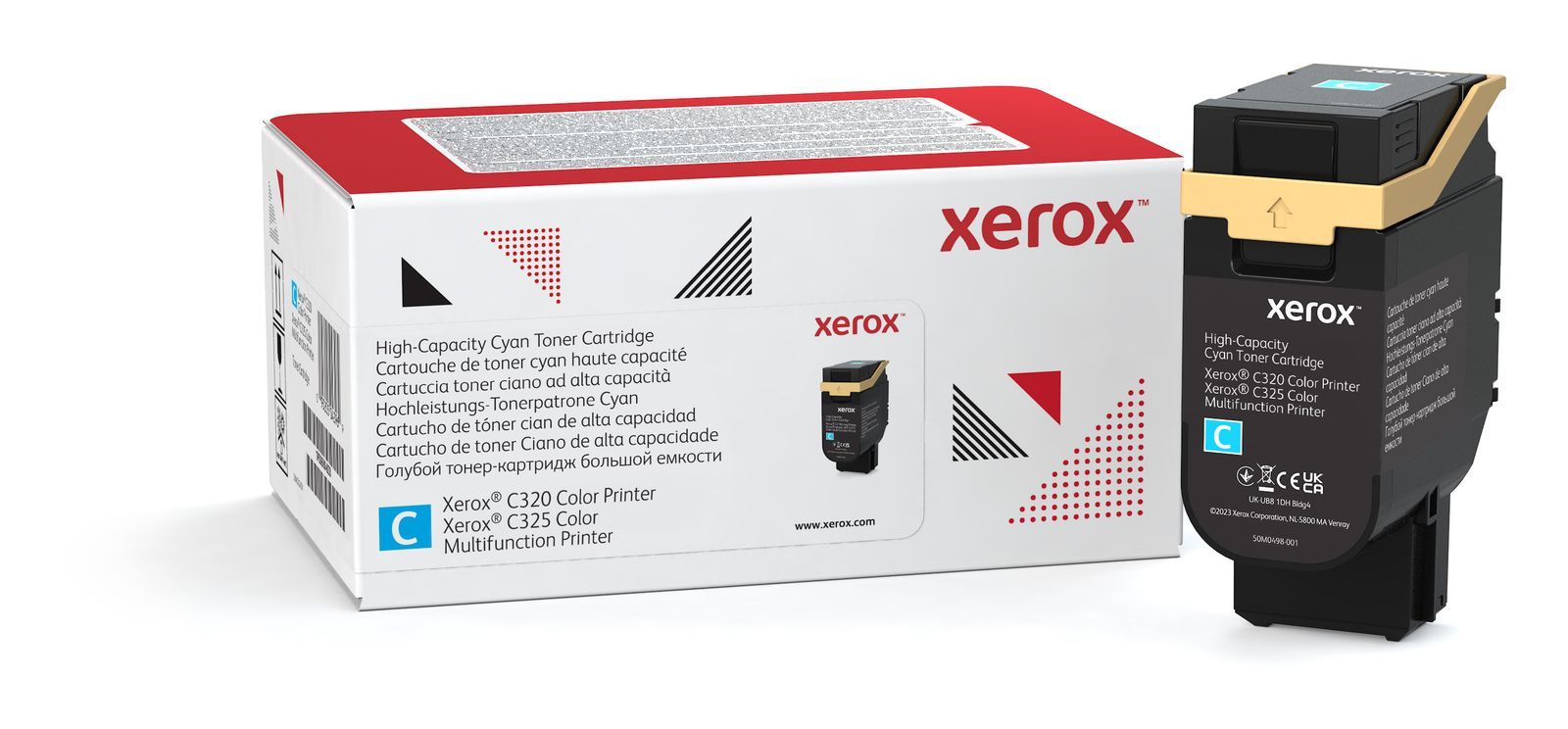 Xerox Cartuccia toner Ciano a Alta capacità da 5500 Pagine per Stampante a colori  C320/multifunzione a colori  C325 (006R04828) [006R04828]