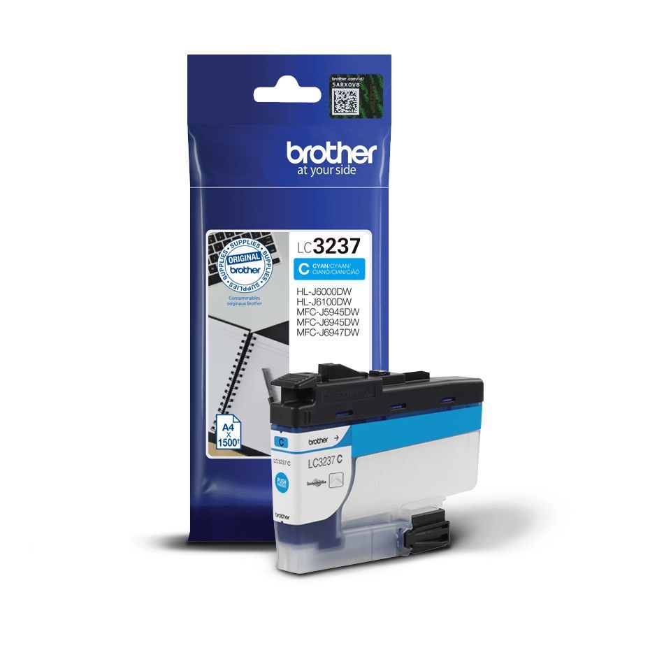 Brother LC3237C cartuccia d'inchiostro 1 pz Originale Resa standard Ciano [LC3237C]