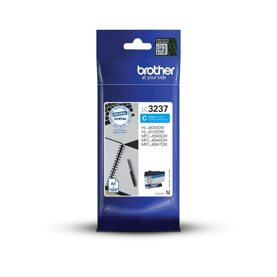 Brother LC3237C cartuccia d'inchiostro 1 pz Originale Resa standard Ciano [LC3237C]