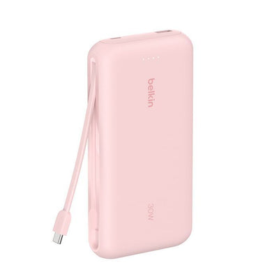 20K PD30W INTEGRATED USB-C CABLE POWER BANK, PINK [BPB024HQPK]