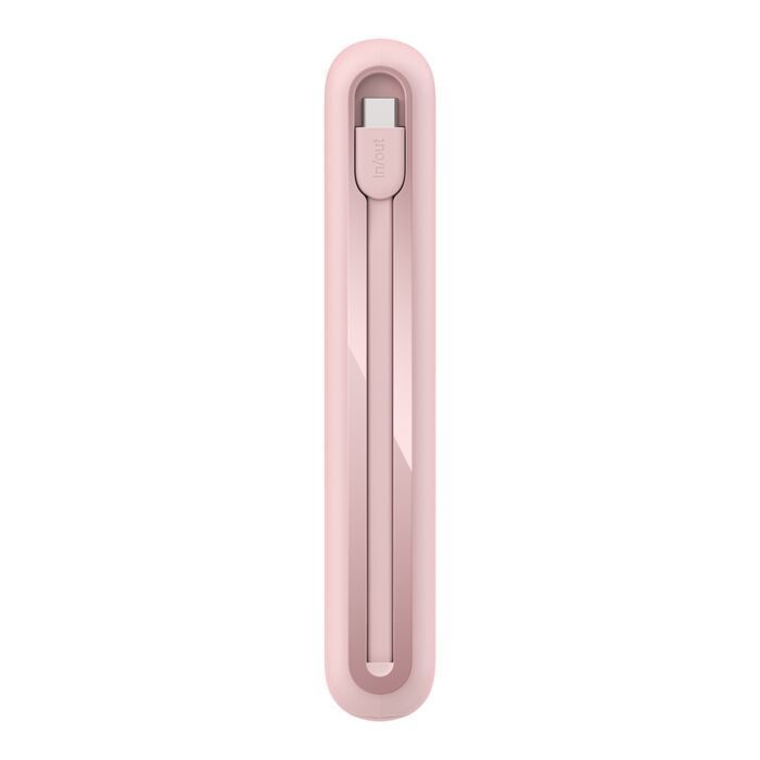 20K PD30W INTEGRATED USB-C CABLE POWER BANK, PINK [BPB024HQPK]