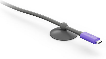 Logitech 952-000195 cavo USB USB 3.2 Gen 2 (3.1 Gen 2) 5 m USB C Grafite, Viola [952-000195]