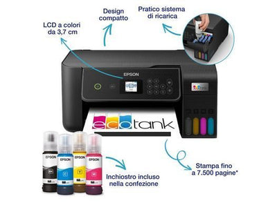 Epson EcoTank ET-2870 Ad inchiostro A4 5760 x 1440 DPI 33 ppm Wi-Fi [C11CJ66421]