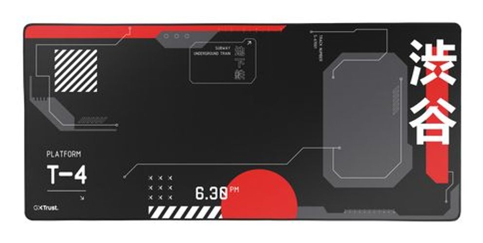 Trust GXT 759 XXL Tappetino per mouse per gioco da computer Nero, Rosso [25716]